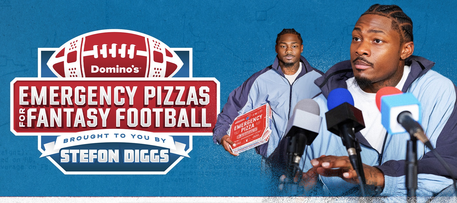 Domino's teams up with all-pro wide receiver Stefon Diggs to give away $1 million worth of emergency pizzas